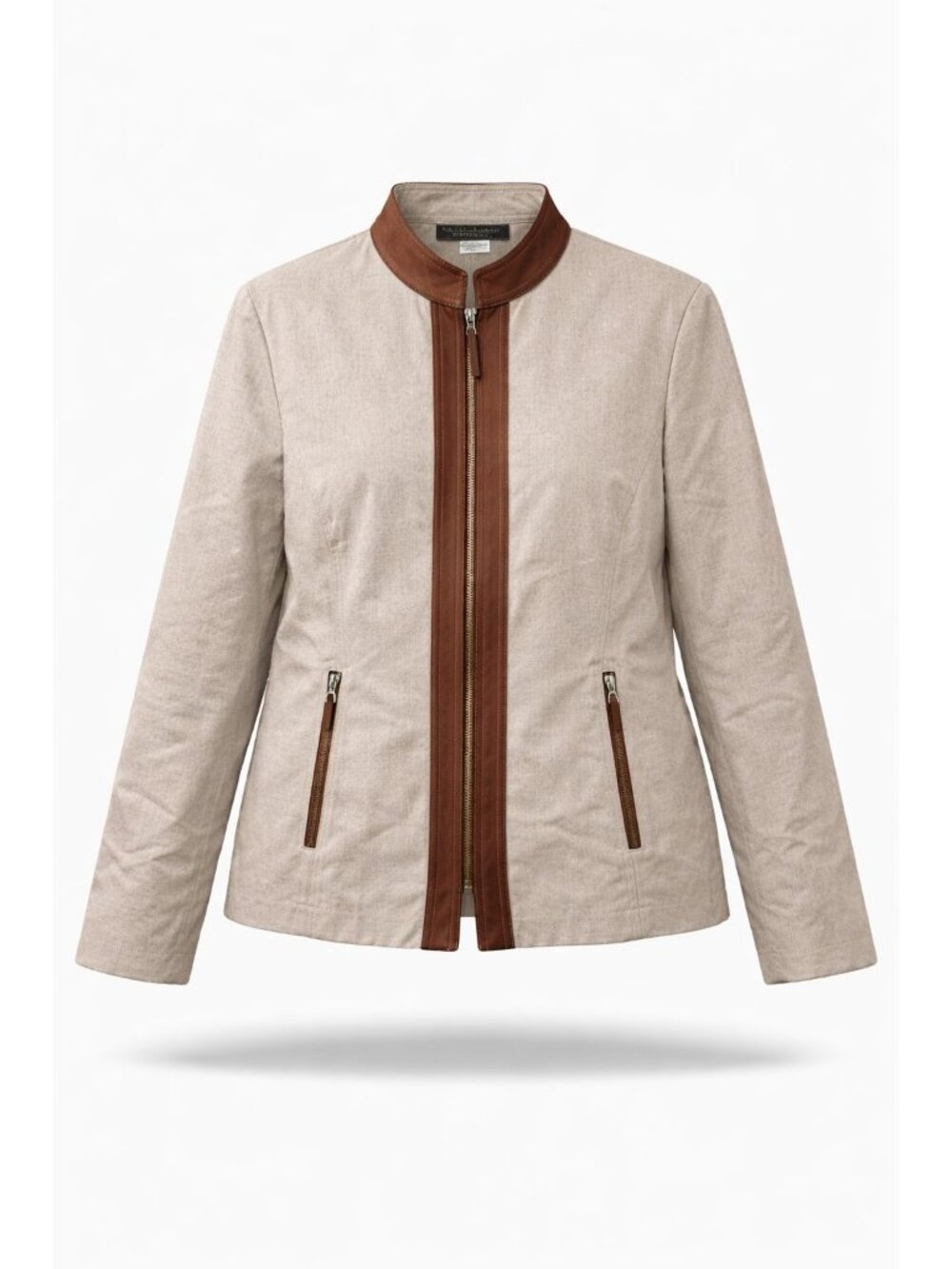 Vintage Harve Benard Linen Jacket 12 Beige Lightweight Career Quiet Luxury